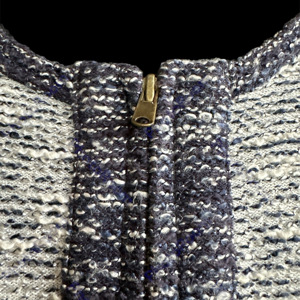 J. Crew Blue and Gray Women's Cardigan Sweater - Picture 4 of 6